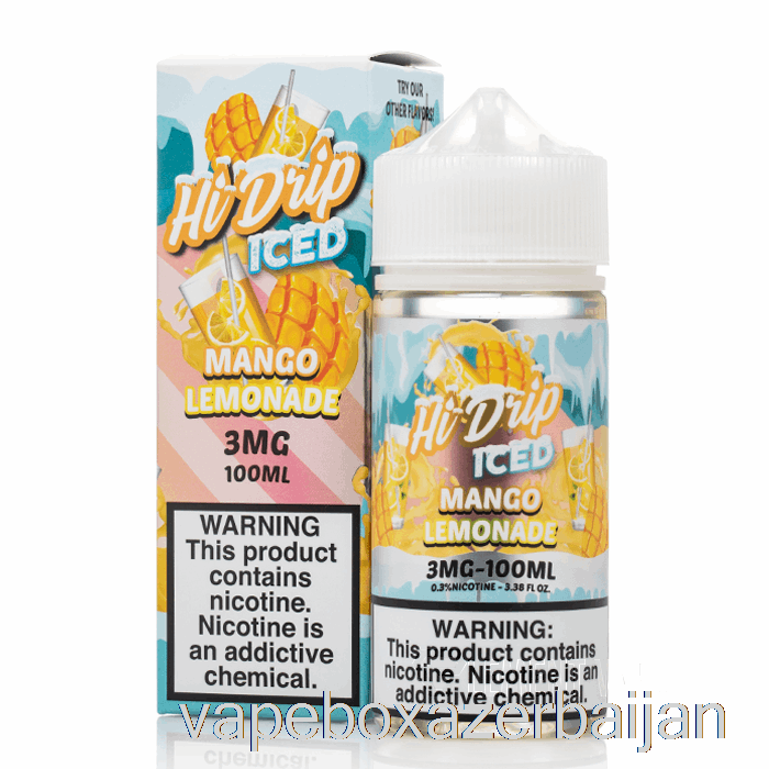Vape Azerbaijan ICED Mango Lemonade - Hi-Drip E-Liquids - 100mL 0mg